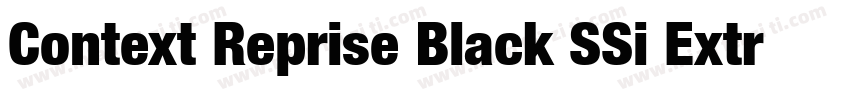 Context Reprise Black SSi Extra Bold字体转换